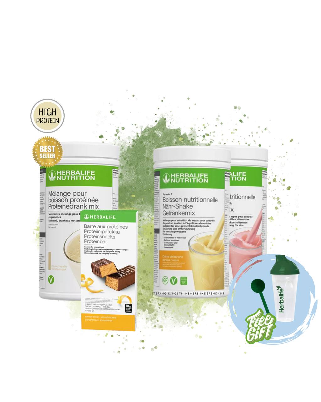 Fórmula 1 e proteínas (2 Fórmula 1 + Barris aux Proteins + Mistura para proteína em ebulição)