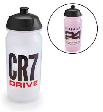 Garrafa de água desportiva Herbalife CR7 Drive - Transparente 550 mL